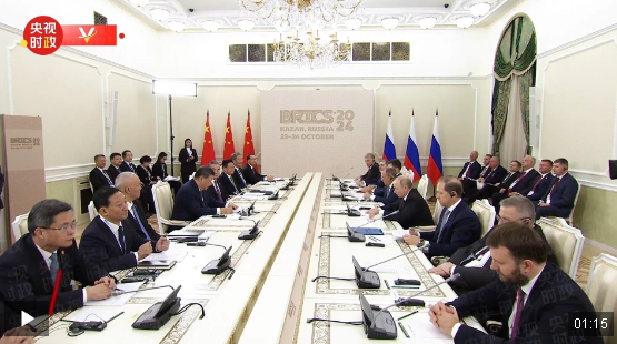 独家视频丨习近平同普京会晤：推进金砖国家各领域战略协作和务实合作 为“全球南…